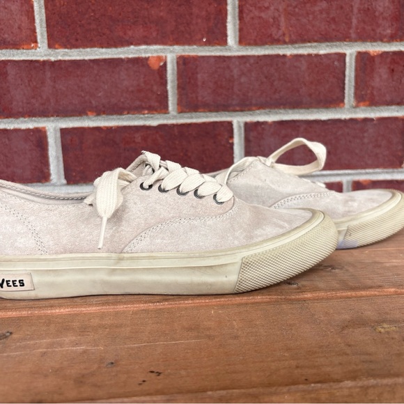 SeaVees Beige Canvas Sneakers - Picture 1 of 4